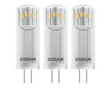 OSRAM BASE PIN G4 LED Lampe 1,8W 3-er Pack warmweiss wie 20W