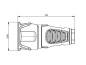 Preview: Kupplung Schutzkontaktkupplung Vollgummi IP20 PCE 2520-sr