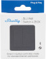 Preview: Shelly BLU Wall Switch 4 ZB, DK Format - Zigbee Wandschalter, Grau