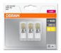 Preview: 3er Pack Osram LED Lampe BASE PIN G9 1.9W warmweiss G9 CL 4058075093874 wie 20W