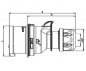 Preview: CEE Phasenwender Stecker 400V 16A IP44 PCE 7015-6
