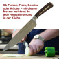 Preview: SOIXX Chefmesser Kochmesser, Edelstahl, sehr scharfe Klinge, Holzgriff, Geschenkbox