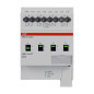 Preview: ABB SA/S4.16.5.2 Schaltaktor, 4fach, 16 A, C-Last, REG, Made in Germany
