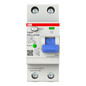 Preview: ABB F202B-25/0,03 FI-Schutzschalter Typ B 2P, 25A, 30mA, 3kA, 2TE