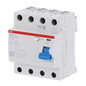Preview: ABB F204A-63/0,3 FI-Schutzschalter 4P,Typ A,63A,300mA