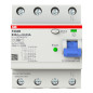 Preview: ABB F204B-63/0,03 FI-Schutzschalter Typ B 4P, 63A, 30mA, 3kA, 4TE