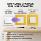 Preview: SOIXX Aufsteckrahmen für Lichtschalter Schneider Electric Asfora Gelb Modernes Design ohne Demontage