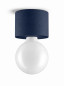 Preview: Bioledex PIKKO Deckenleuchte Wandleuchte E27 Aufbau 100mm Marine Blau