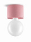 Preview: Bioledex PIKKO Deckenleuchte Wandleuchte E27 Aufbau 100mm Pink