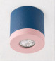 Preview: Bioledex PIKKO Deckenleuchte GU10 Aufbau 100mm Deckenspot Marine Blau /Pink Anschrauben oder Kleben