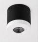 Preview: Bioledex PIKKO Deckenleuchte GU10 Aufbau 100mm Deckenspot Schwarz / Weiß Anschrauben oder Kleben