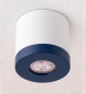 Preview: Bioledex PIKKO Deckenleuchte GU10 Aufbau 100mm Deckenspot Weiß /Marine Blue Anschrauben oder Kleben