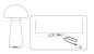 Preview: Bioledex Tragbare LED Tischlampe Akku kabellos Innen & Außen warmweiss dimmbar IP44 Outdoor-Tischleuchte USB-C