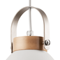 Preview: Bioledex Pendelleuchte Esszimmerlampe 2x E27 weiß Metall, Holz