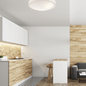 Preview: Bioledex Deckenleuchte Plafond-Lampe 37cm 2x E27 weiß Holz, Glas