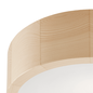 Mobile Preview: Bioledex runde Deckenleuchte 27cm E27 Kiefer Holz, Glas