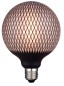 Preview: Bioledex Z610-432 Pendelleuchte Metall Schwarz schwenkbar + LIMA LED Lampe E27 G125 4W 270lm warmweiss