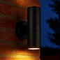 Preview: Brilliant Keola Außenwandleuchte GU10 IP44 Schwarz Up/Down Light 40921/06