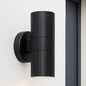 Preview: Brilliant Keola Außenwandleuchte GU10 IP44 Schwarz Up/Down Light 40921/06
