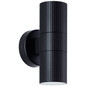 Preview: Brilliant Keola Außenwandleuchte GU10 IP44 Schwarz Up/Down Light 40921/06