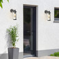 Preview: Brilliant Sidney Außenwandleuchte E27 IP44 Schwarz Transparent 44290/06