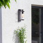 Preview: Brilliant Sidney Außenwandleuchte mit Bewegungsmelder E27 IP44 Schwarz Transparent Bewegungsmelder 44291/06
