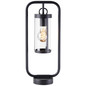 Preview: Brilliant Sidney Außensockelleuchte 48cm E27 IP44 Schwarz Transparent 44292/06