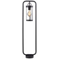Preview: Brilliant Sidney Außenstandleuchte 85cm E27 IP44 Schwarz Transparent 44293/06