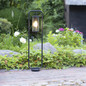 Preview: Brilliant Sidney Außenstandleuchte 85cm E27 IP44 Schwarz Transparent 44293/06