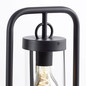 Preview: Brilliant Sidney Außenstandleuchte 85cm E27 IP44 Schwarz Transparent 44293/06