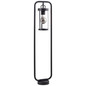 Preview: Brilliant Sidney Außenstandleuchte 85cm E27 IP44 Schwarz Transparent 44293/06