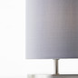 Preview: Brilliant Clarie Tischleuchte 26cm mit Induktionsladeschale E14 Nickel Grau Wireless charging 60091/68