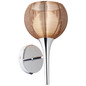 Preview: Brilliant Relax Wandleuchte mit Schalter G9 Bronze Chrom 61111/53