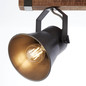 Preview: Brilliant Plow Spotbalken, 2-flammig E27 Schwarz Stahl FSC® 82129/46
