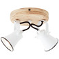 Preview: Brilliant Seed Spotrondell, 2-flammig GU10 Weiß Holz Hell FSC® 82224/05