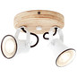 Preview: Brilliant Seed Spotrondell, 2-flammig GU10 Weiß Holz Hell FSC® 82224/05