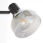 Preview: Brilliant Reflekt Wandspot E14 Schwarz Matt Rauchglas 82710/06