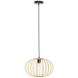 Preview: Brilliant Enca Pendelleuchte 40cm E27 Natur Schwarz 92860/09