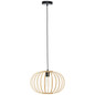 Preview: Brilliant Enca Pendelleuchte 40cm E27 Natur Schwarz 92860/09