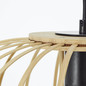 Preview: Brilliant Enca Pendelleuchte 40cm E27 Natur Schwarz 92860/09