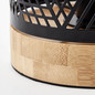 Preview: Brilliant Santy Tischleuchte E14 Schwarz Natur 93088/76