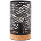 Preview: Brilliant Santy Tischleuchte E14 Schwarz Natur 93088/76