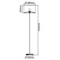 Preview: Brilliant Wimea Standleuchte E27 Schwarz Natur 93108/76