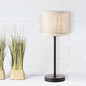 Preview: Brilliant Odar Tischleuchte E27 Schwarz Beige 93133/09