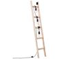 Preview: Brilliant Ladder Standleuchte, 3-flammig E27 Schwarz Holz FSC 93152/76