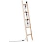 Preview: Brilliant Ladder Standleuchte, 3-flammig E27 Schwarz Holz FSC 93152/76