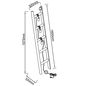 Preview: Brilliant Ladder Standleuchte, 3-flammig E27 Schwarz Holz FSC 93152/76