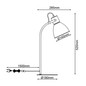 Preview: Brilliant Erena Tischleuchte 52cm E27 Pink Hell FSC® 94555/04