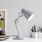 Preview: Brilliant Schreibtischleuchte Bailie schwenkbar E14 Grau Metall 38cm 94591/22