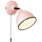 Preview: Brilliant Telio Wandleuchte mit Zugschalter E14 Pink 97002/17